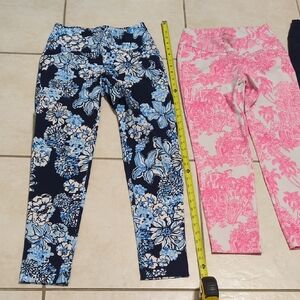 Lilly Pulitzer Blue and Pink Floral women luxletic pants